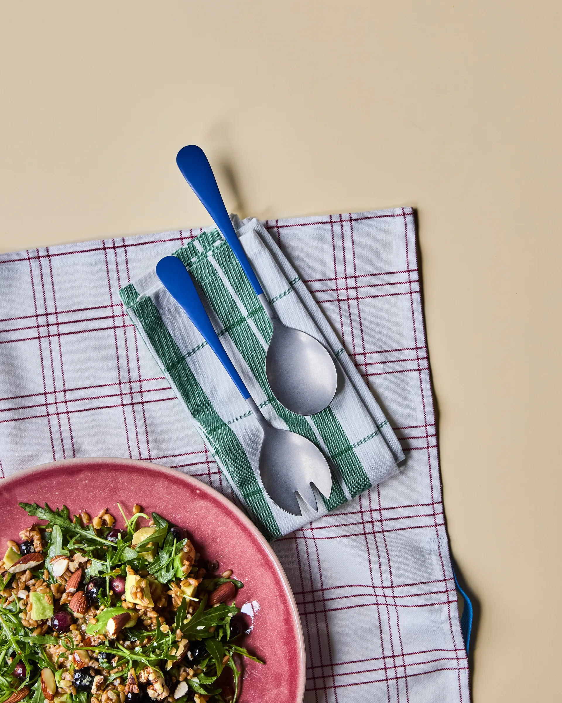 Couverts à salade Nicolas Vahé, 2 pièces, Bleu Nicolas Vahé