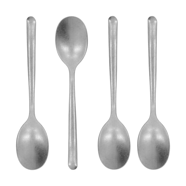 Cuillère à thé Nicolas Vahé, lot de 4 - Finition argentée antique - Nicolas Vahé