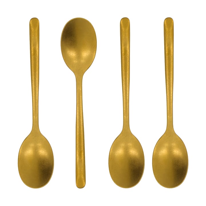 Cuillère à thé Nicolas Vahé, lot de 4 - Finition dorée antique - Nicolas Vahé