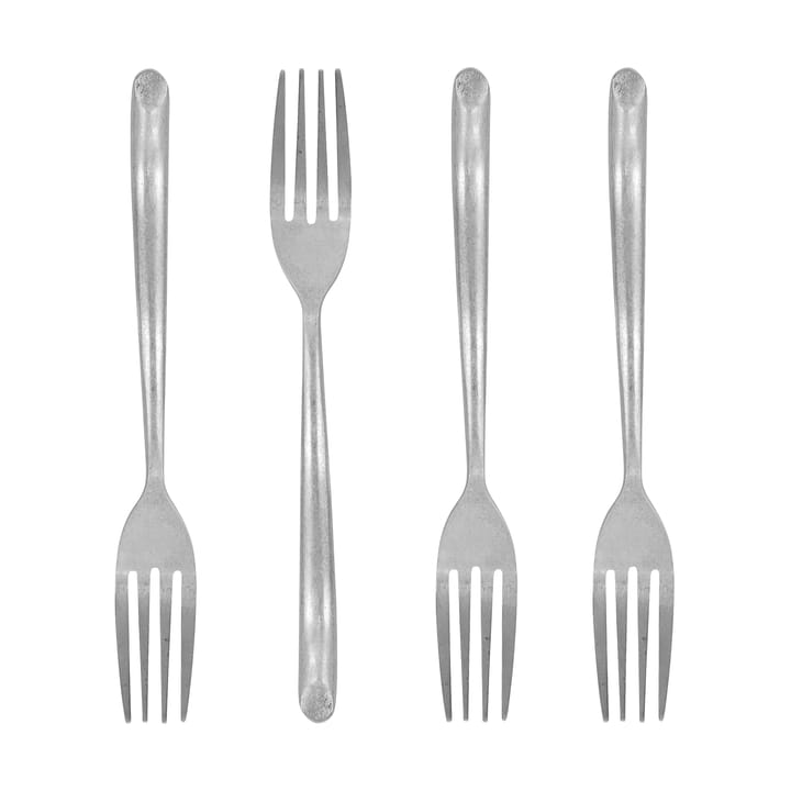 Fourchette à gâteau Nicolas Vahé, lot de 4 - Finition argentée antique - Nicolas Vahé