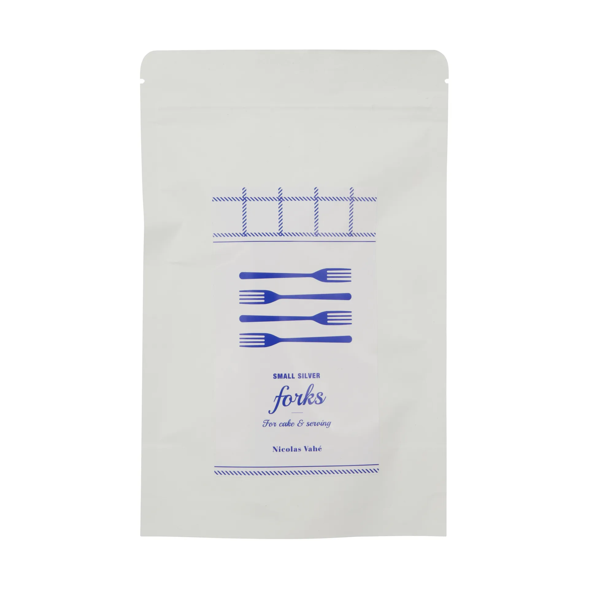 Fourchette à gâteau Nicolas Vahé, lot de 4, Finition argentée antique Nicolas Vahé