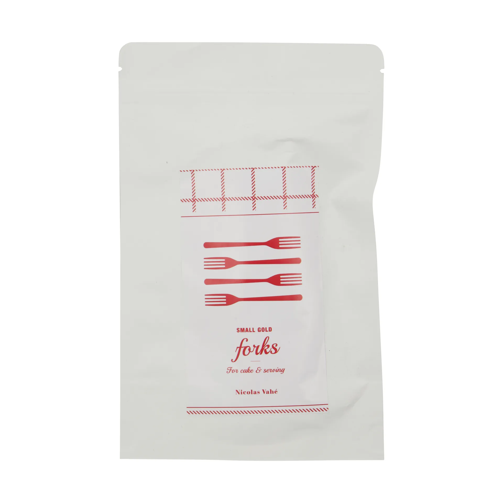 Fourchette à gâteau Nicolas Vahé, lot de 4, Finition dorée antique Nicolas Vahé
