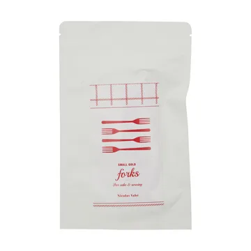 Fourchette à gâteau Nicolas Vahé, lot de 4 - Finition dorée antique - Nicolas Vahé