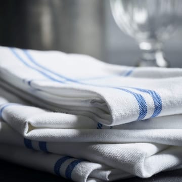 Serviette en tissu Amow 32x52 cm, lot de 4 - Blanc-bleu - Nicolas Vahé