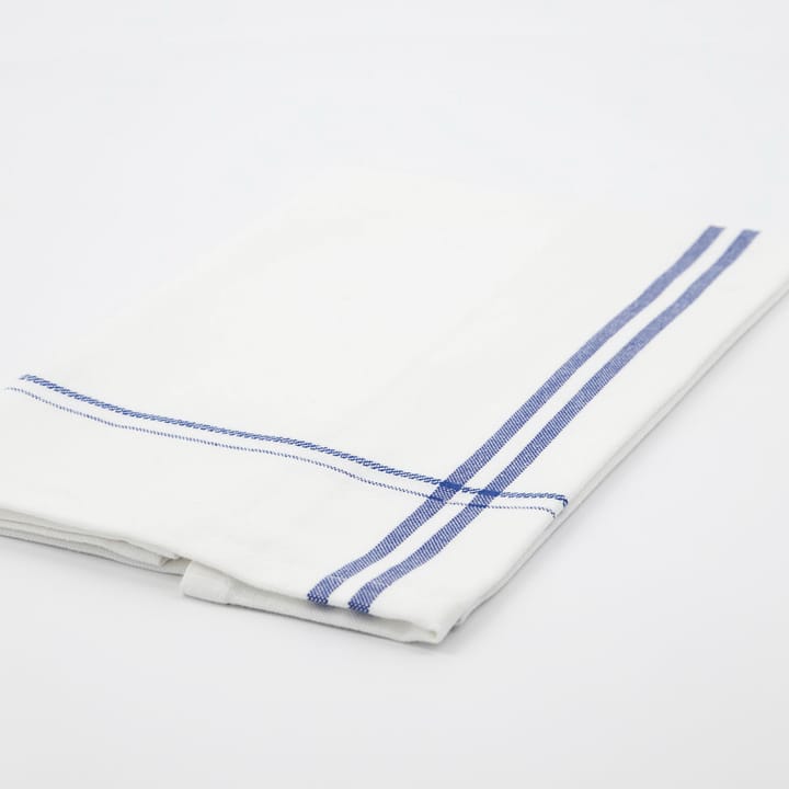 Serviette en tissu Amow 32x52 cm, lot de 4 - Blanc-bleu - Nicolas Vahé
