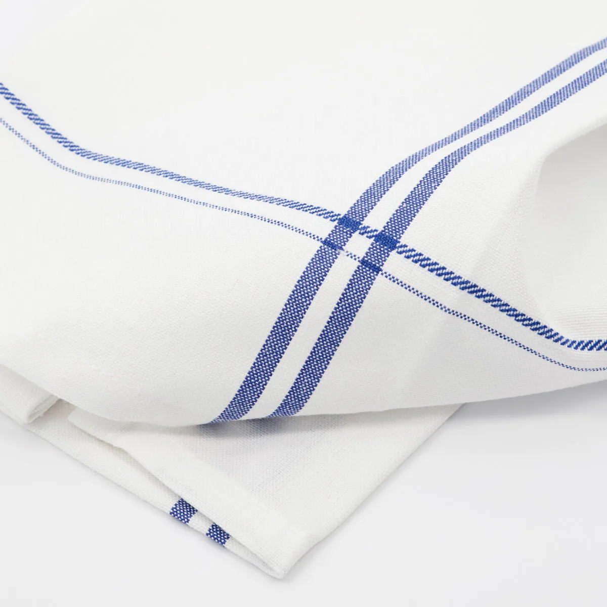 Serviette en tissu Amow 32x52 cm, lot de 4, Blanc-bleu Nicolas Vahé