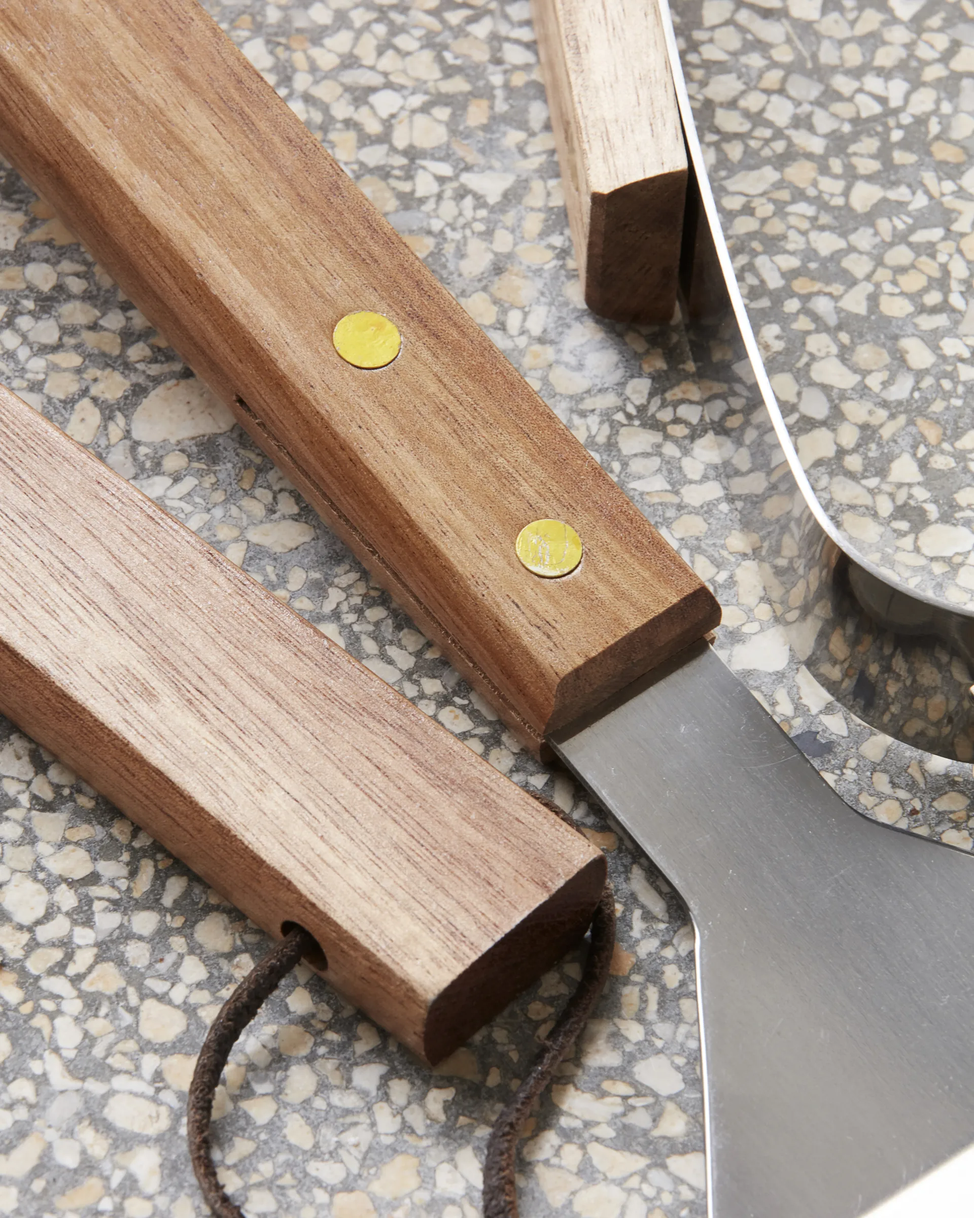 Set à barbecue Nicolas Vahé BBQ 3 Pièces, Acier inoxydable-acacia Nicolas Vahé