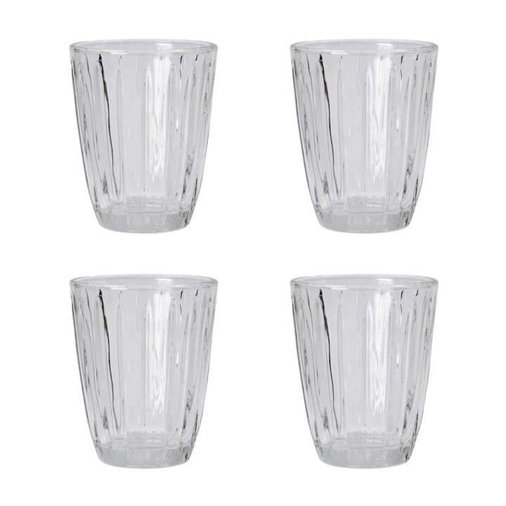 Verre Groove 20 cl Lot de 4 - Transparent - Nicolas Vahé