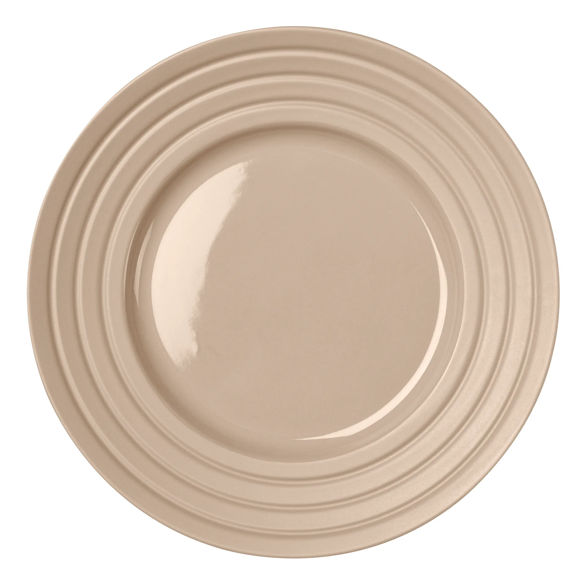 Assiette Lines Ø27 cm, Beige NJRD