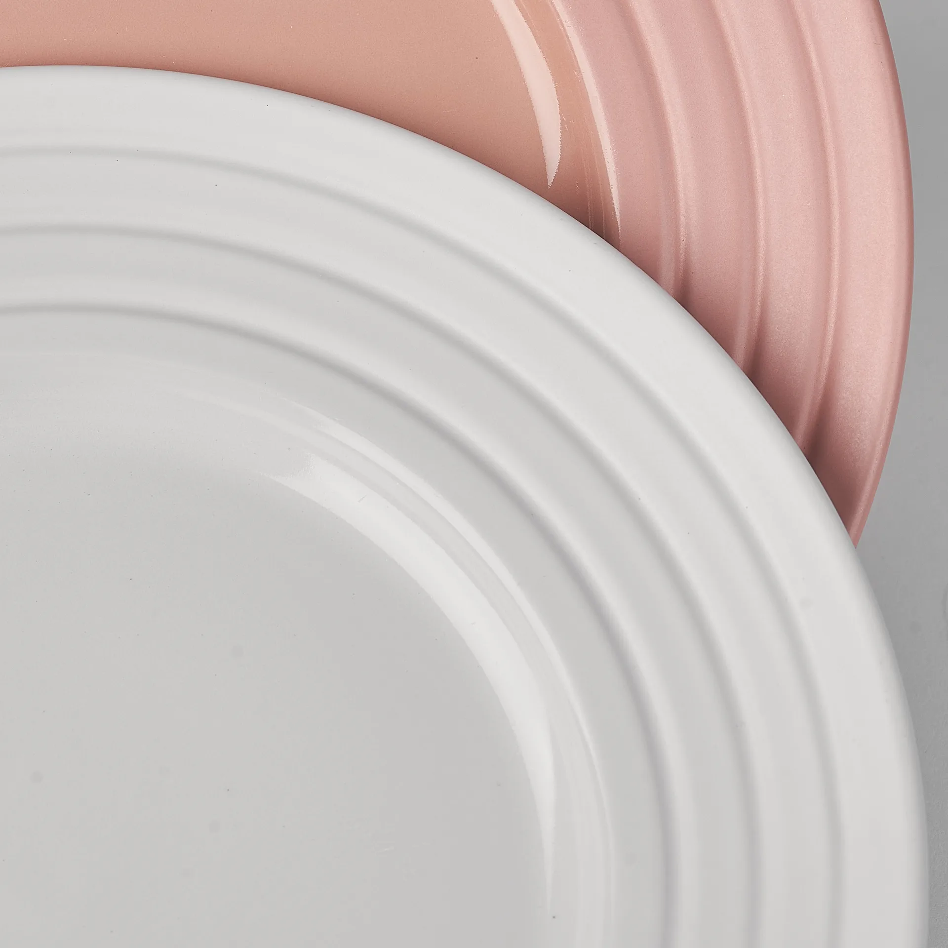 Assiette Lines Ø27 cm, Blanc NJRD