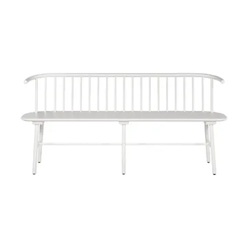 Banc avec dossier VIOR - Chêne laqué blanc - NJRD