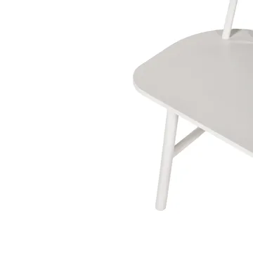 Banc avec dossier VIOR - Chêne laqué blanc - NJRD
