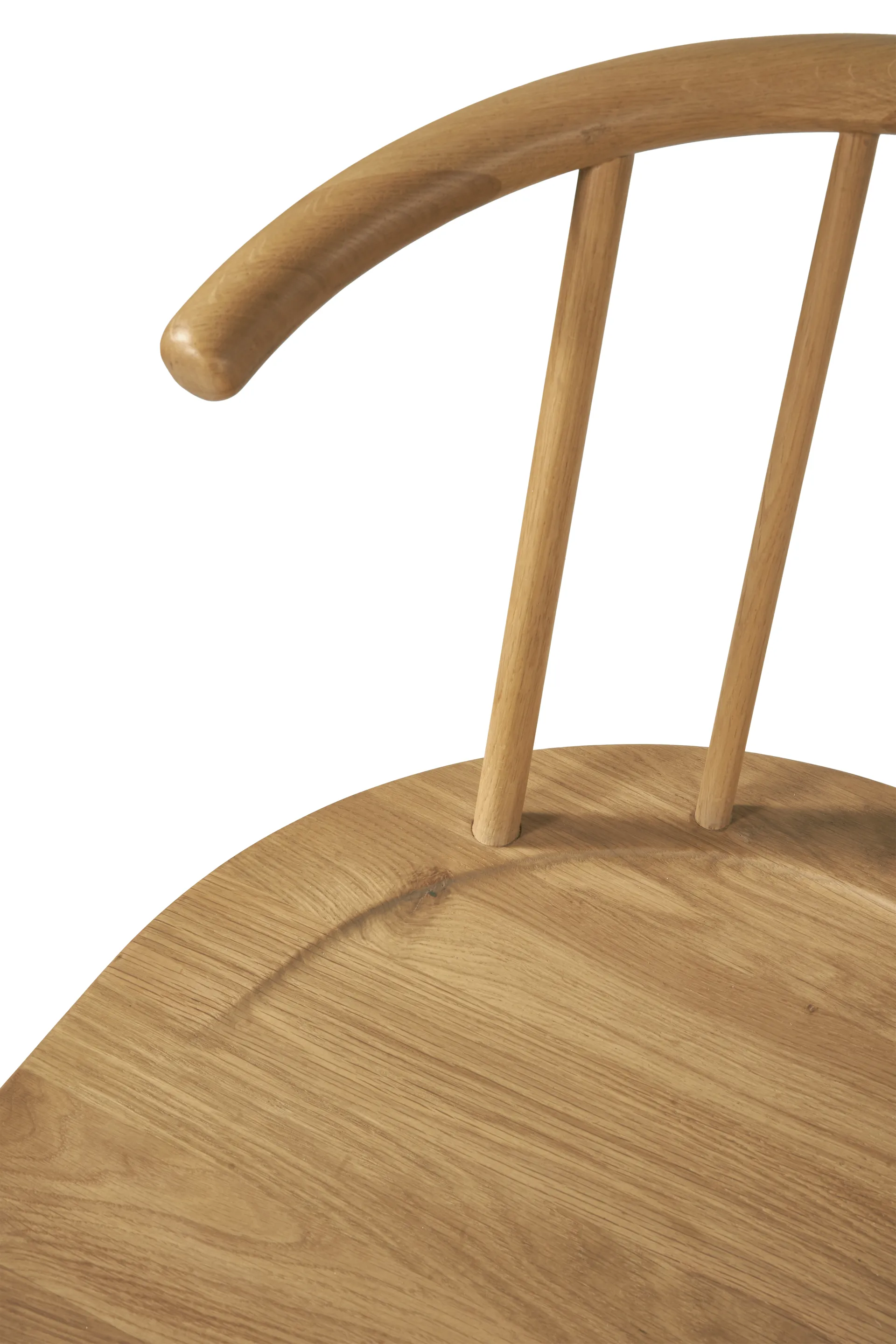 Banc avec dossier VIOR, Chêne laqué NJRD