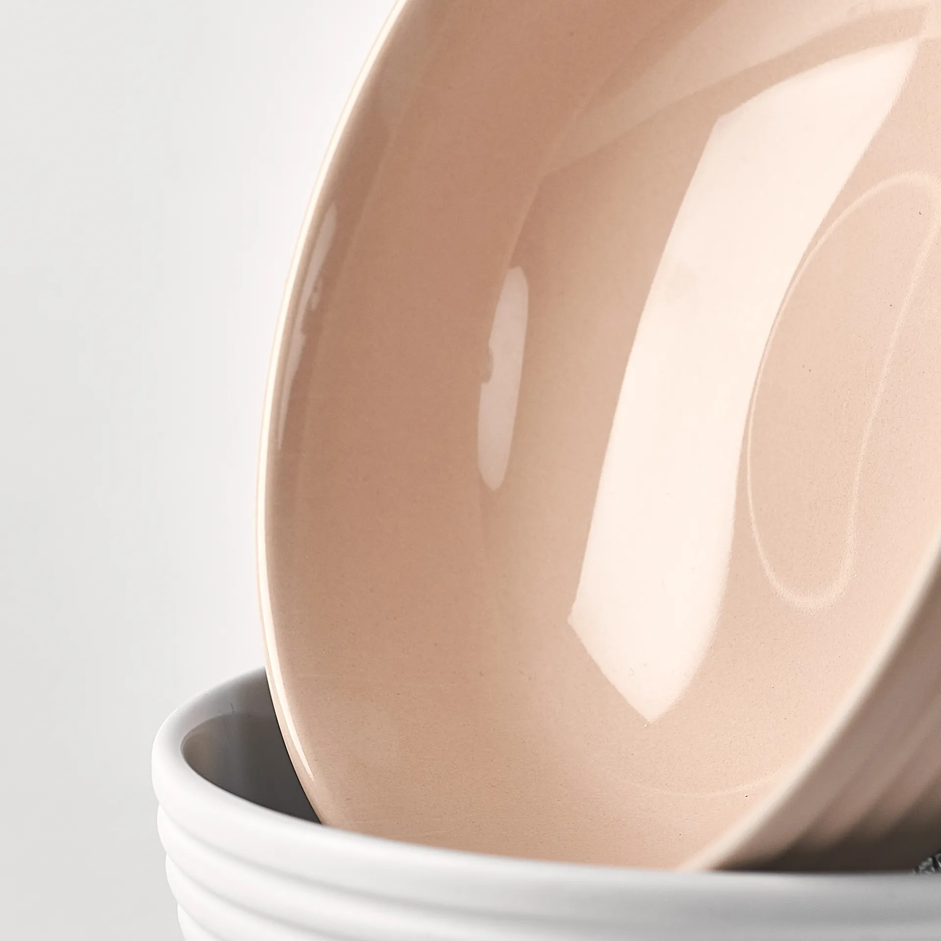 Bol Lines Ø16 cm Lot de 6, Beige NJRD