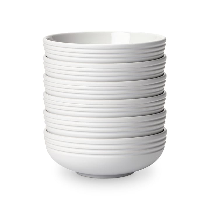 Bol Lines Ø16 cm Lot de 6 - Blanc - NJRD