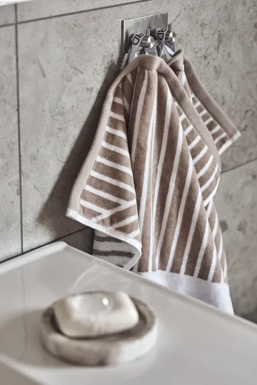 Ensemble de serviettes Stripes 4 pièces - Beige - undefined - NJRD