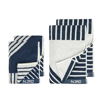 Ensemble de serviettes Stripes 4 pièces - Bleu - NJRD