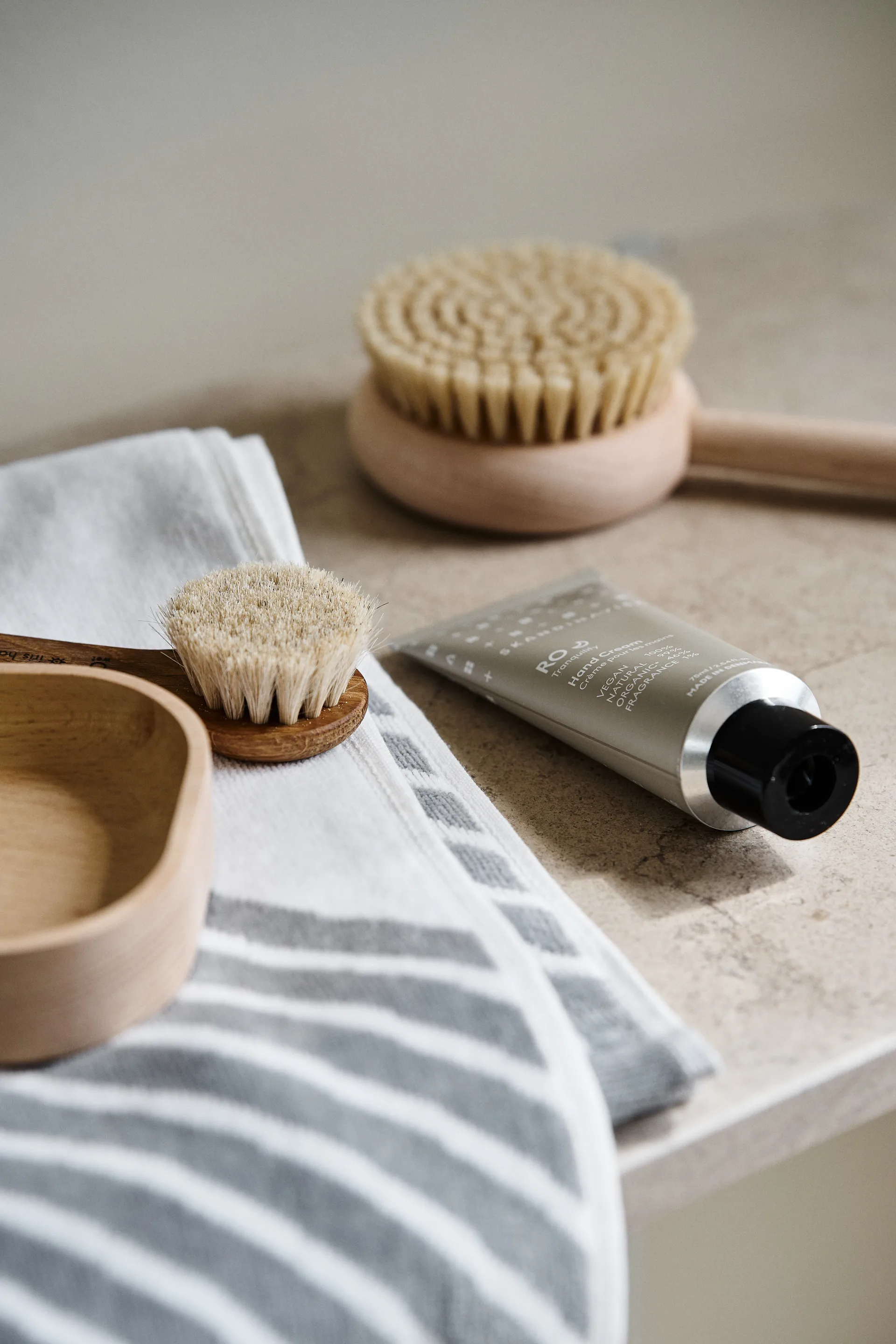 Ensemble de serviettes Stripes 4 pièces - Gris NJRD