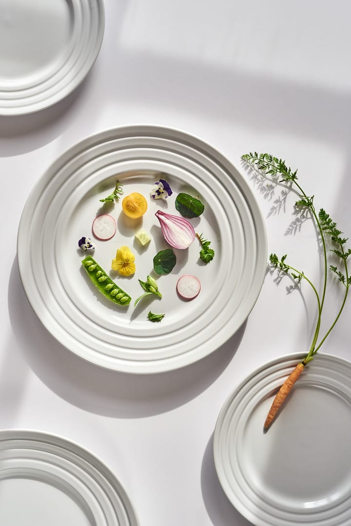 Petite assiette Lines Ø21 cm, Blanc NJRD