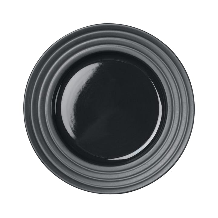 Petite assiette Lines Ø21 cm - Gris foncé - NJRD