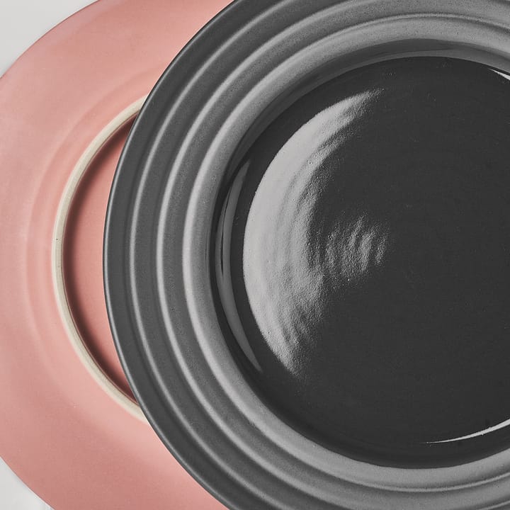 Petite assiette Lines Ø21 cm, Gris foncé NJRD