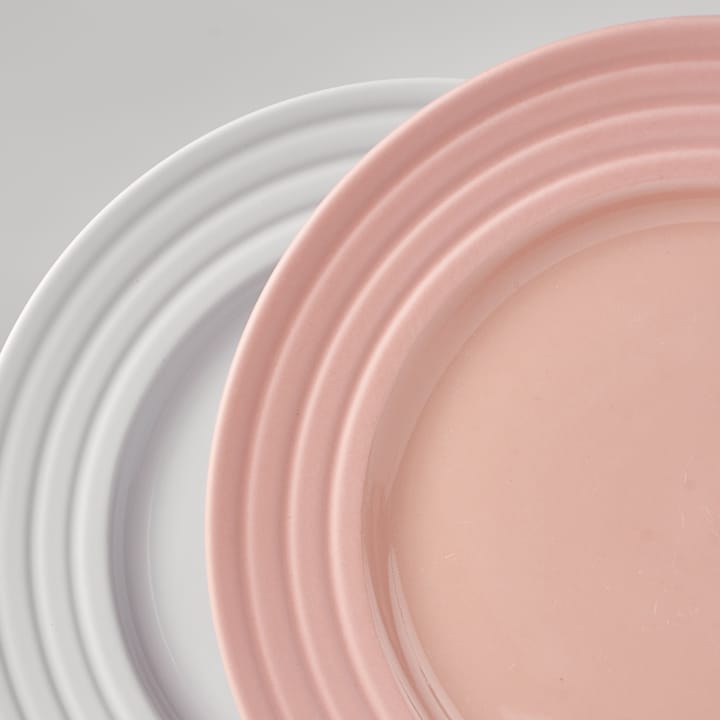 Petite assiette Lines Ø21 cm Lot de 6 - Rose - NJRD