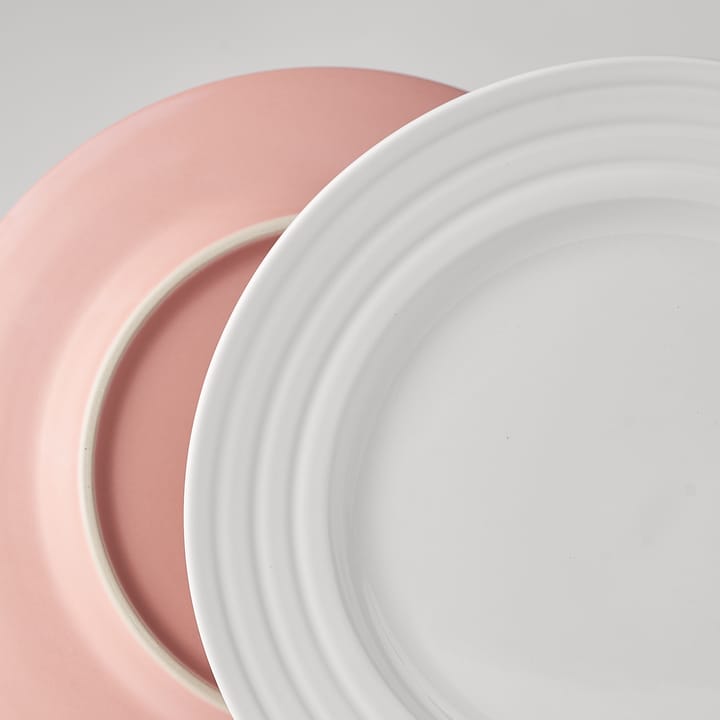 Petite assiette Lines Ø21 cm Lot de 6 - Rose - NJRD