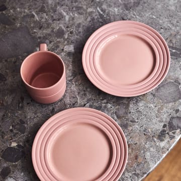 Petite assiette Lines Ø21 cm Lot de 6 - Rose - NJRD