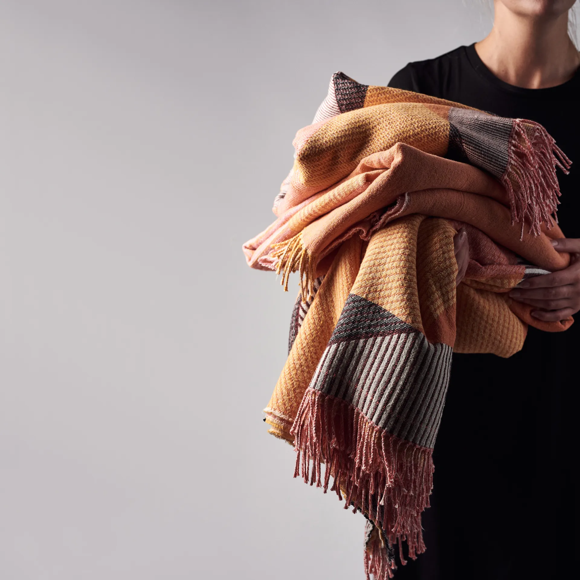 Plaid en coton Metric focus no. 1, Rose NJRD