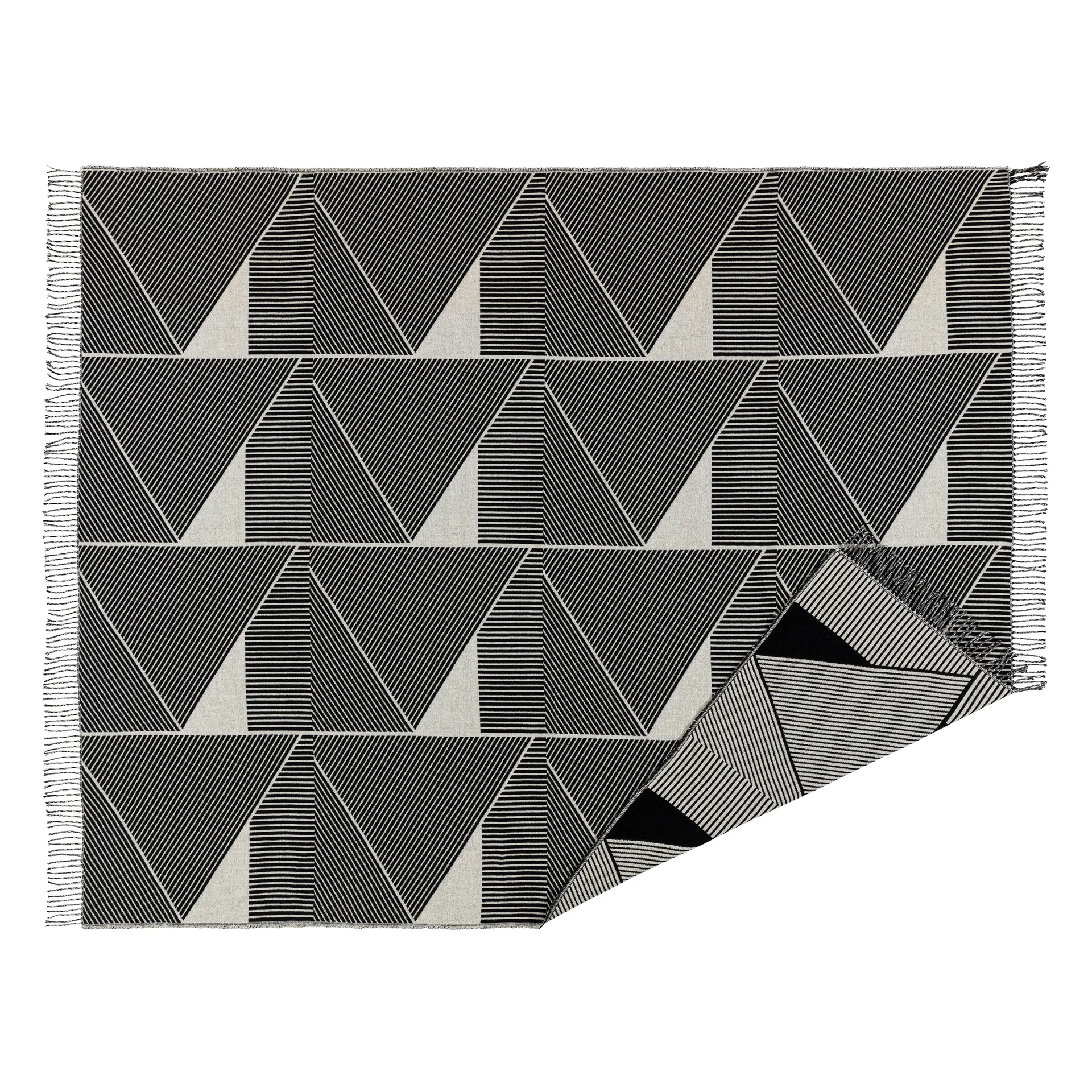 Plaid en coton Metric focus, Noir NJRD