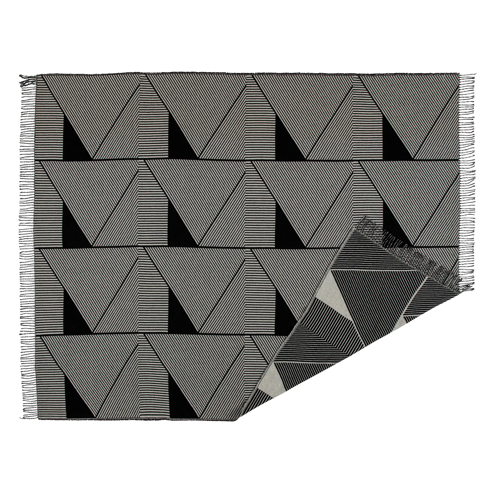 Plaid en coton Metric focus, Noir NJRD