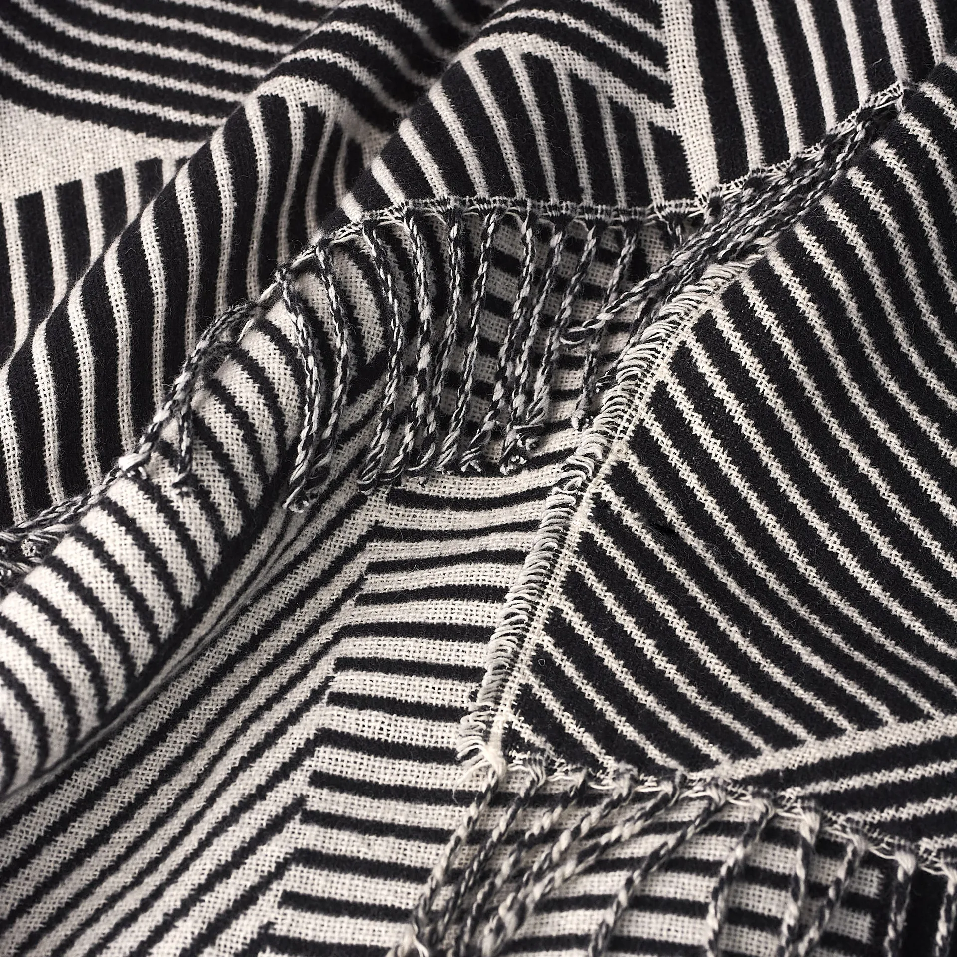 Plaid en coton Metric focus, Noir NJRD