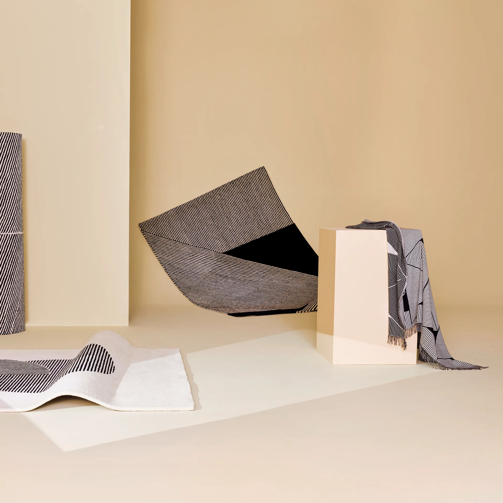 Plaid en coton Metric focus, Noir NJRD