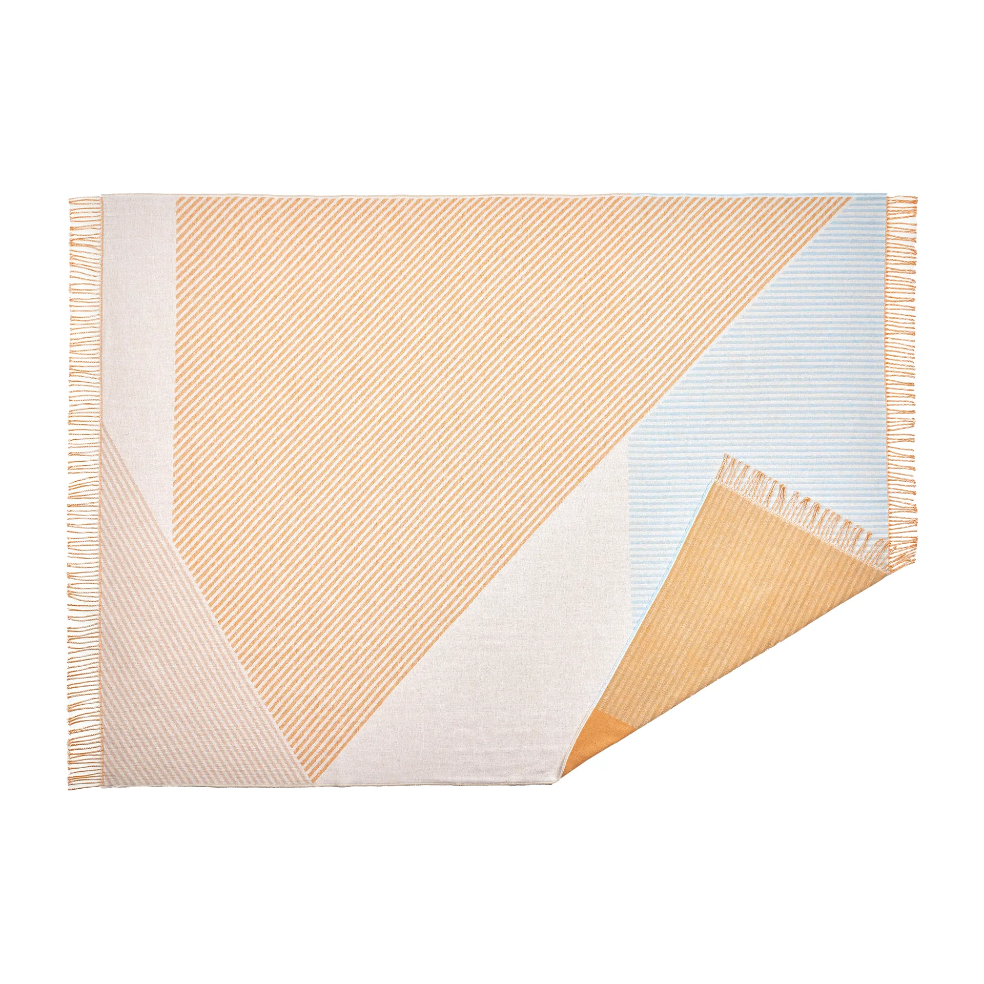 Plaid en coton Stripes, Jaune NJRD