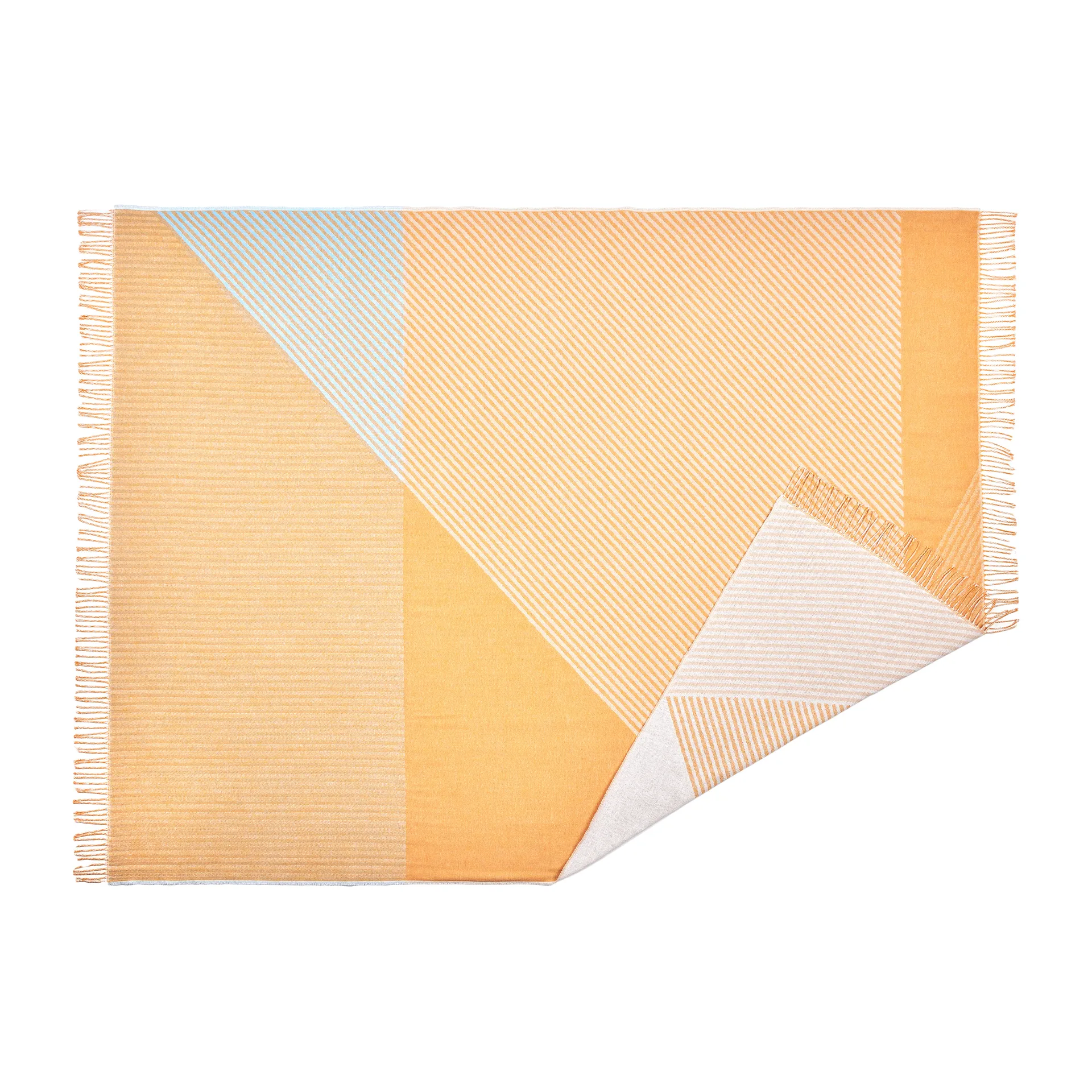 Plaid en coton Stripes, Jaune NJRD