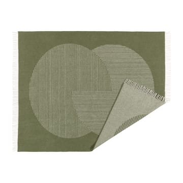 Plaid en laine Circles 130x185 cm - Vert - NJRD