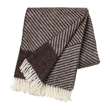 Plaid en laine Stripes 130x185 cm - Marron - NJRD