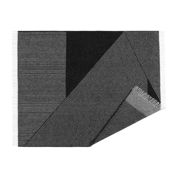 Plaid en laine Stripes 130x185 cm - Noir - NJRD