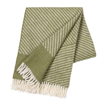 Plaid en laine Stripes 130x185 cm - Vert - NJRD
