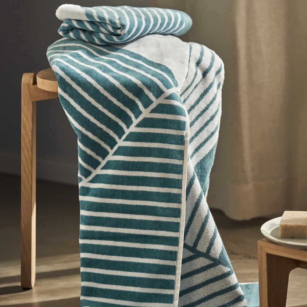 Serviette de bain Stripes 70x140 cm Special Edition 2022, Turquoise NJRD