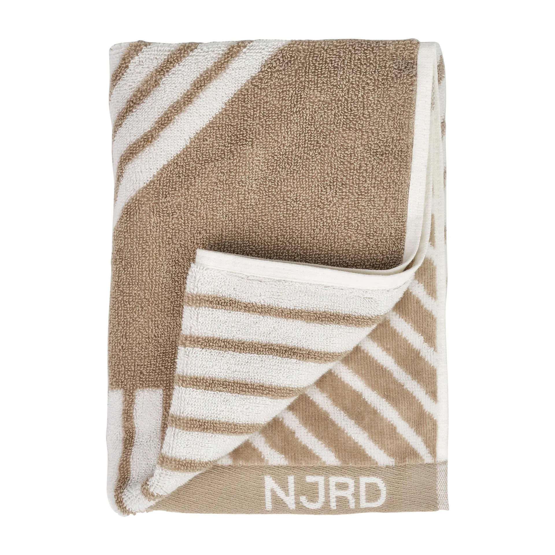 Serviette Stripes 50x70 cm , Beige NJRD