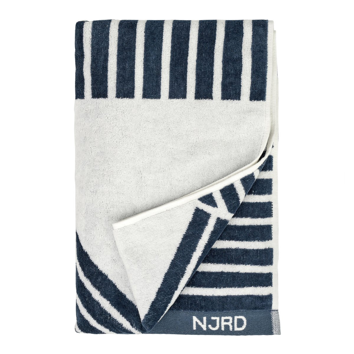 NJRD Serviette Stripes 70x140 cm Bleu | Design Scandinave | Serviettes de bain | Bleu