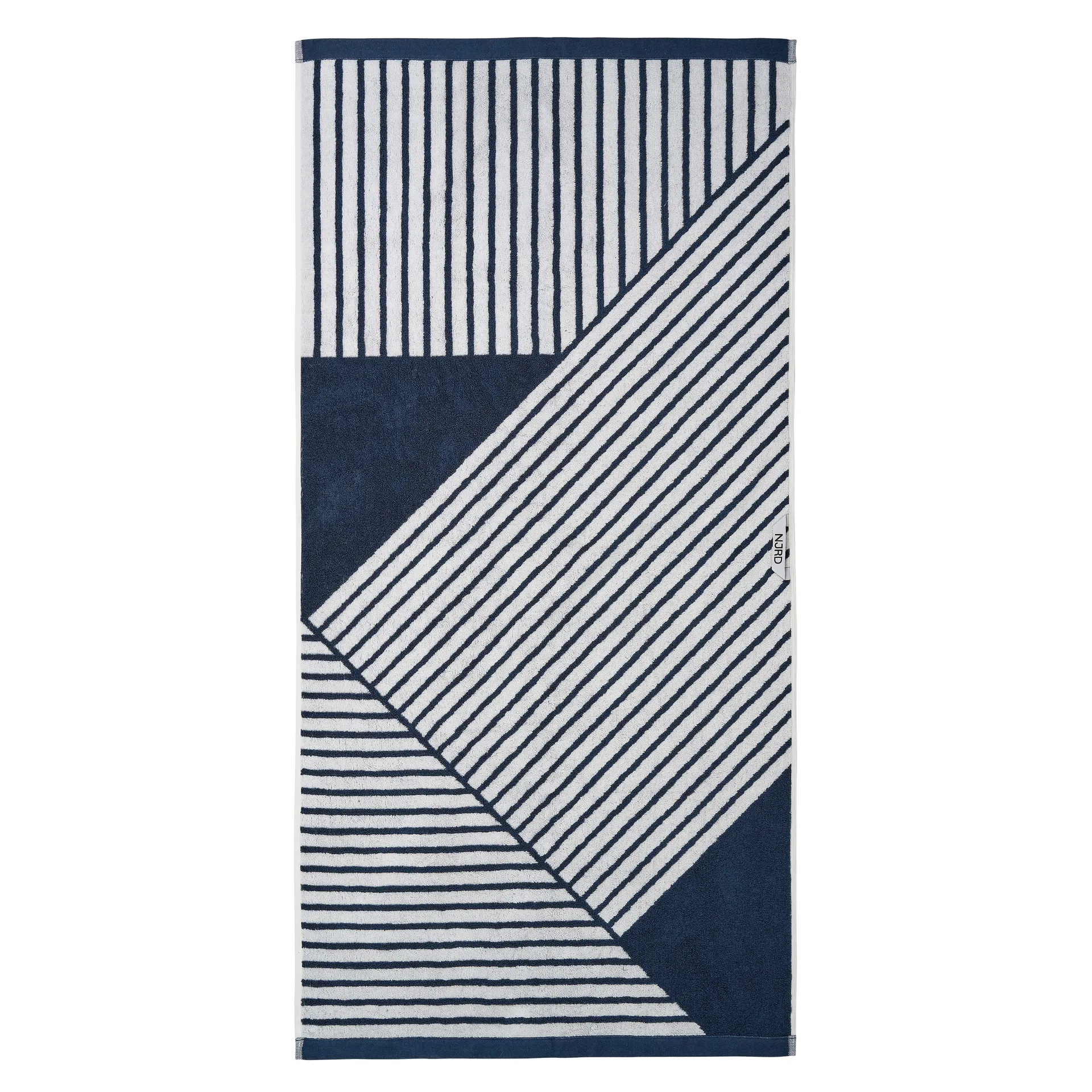 Serviette Stripes 70x140 cm , Bleu NJRD