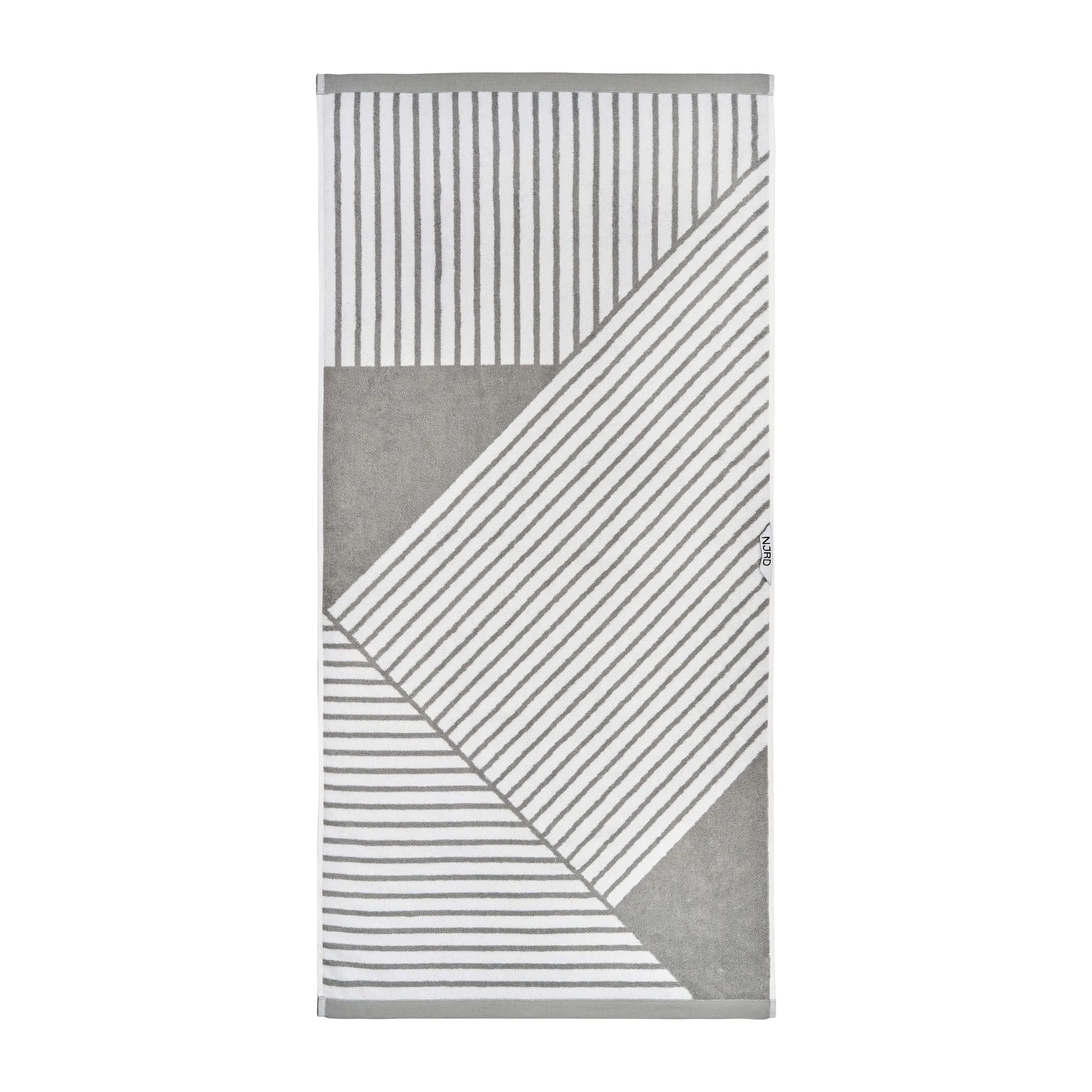 Serviette Stripes 70x140 cm , Gris NJRD