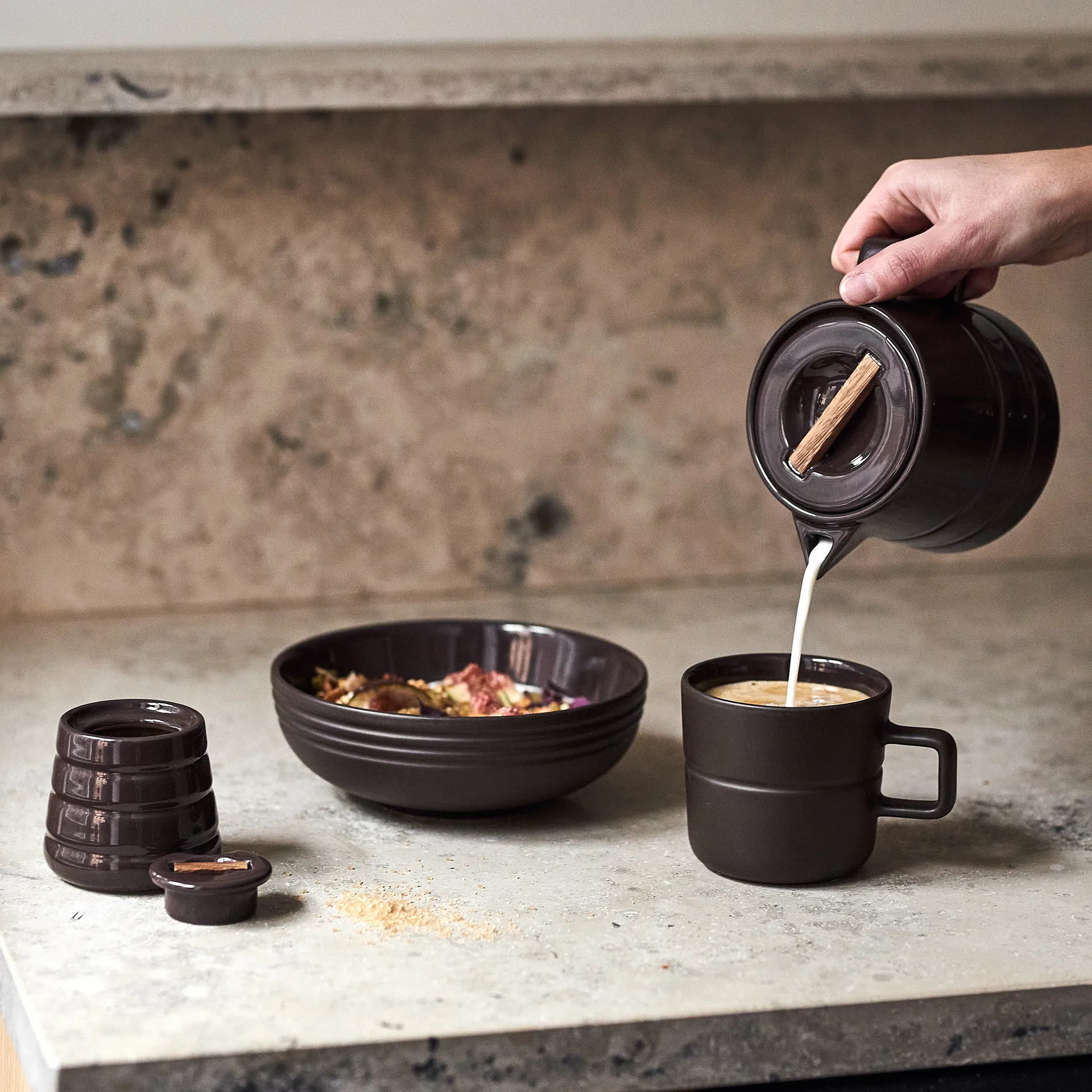 Sucrier Lines, Marron NJRD