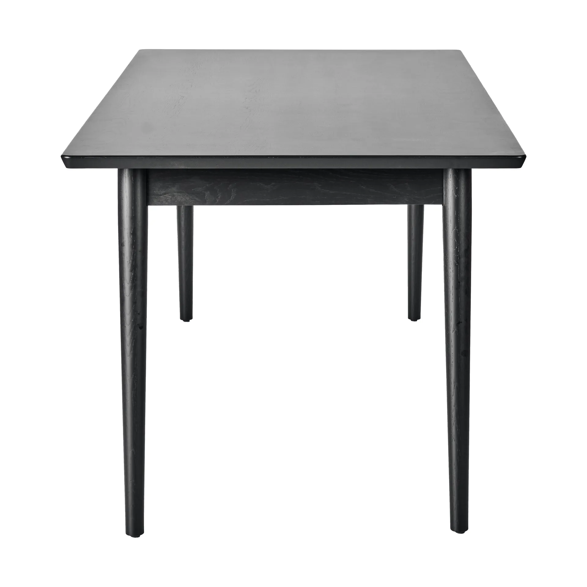 Table à manger VIOR 90x200 cm, Chêne laqué noir NJRD