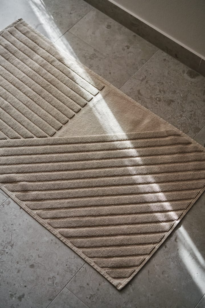 Tapis de salle de bain Stripes 50x90 cm - Beige - NJRD