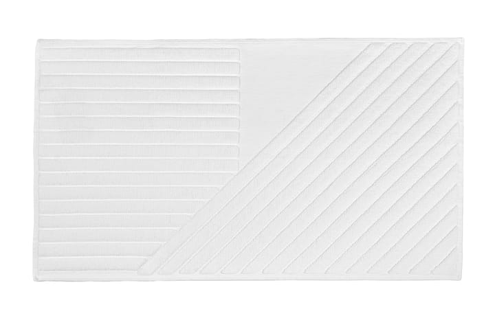 Tapis de salle de bain Stripes 50x90 cm - Blanc - NJRD