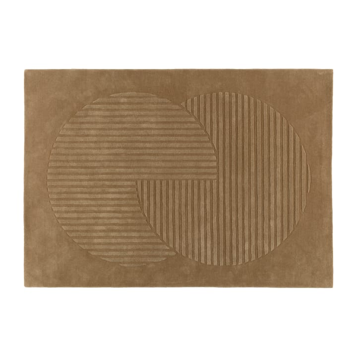 Tapis en laine Levels circles beige - 200x300 cm - NJRD