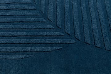 Tapis en laine Levels circles bleu - 170x240 cm - NJRD